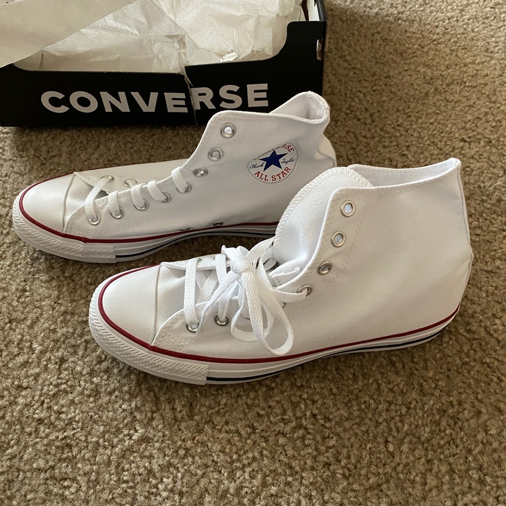 Brand New Converse Hightops - White